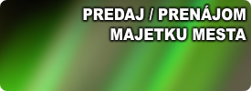 Prenájom a predaj majetku mesta