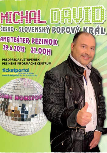 Koncert Michala Davida v Pezinku