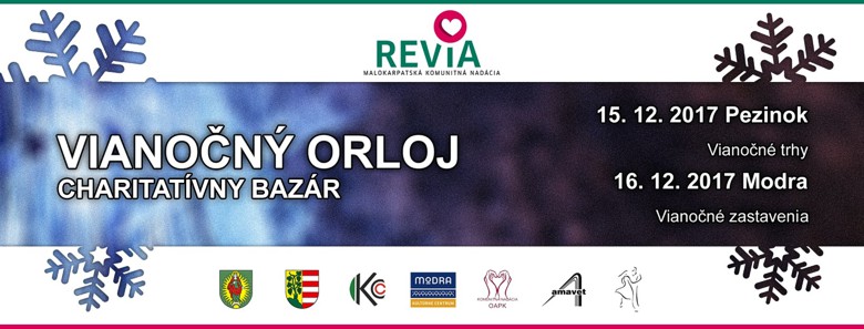 Vianočný orloj Charitatívny bazár - Revia