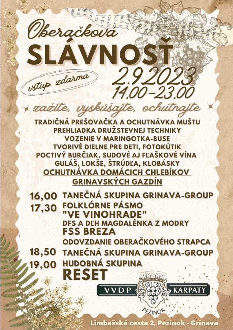 Oberačková slávnosť na VVDP