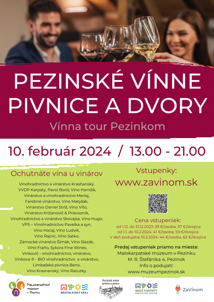 Pezinské vínne pivnice a dvory 2024
