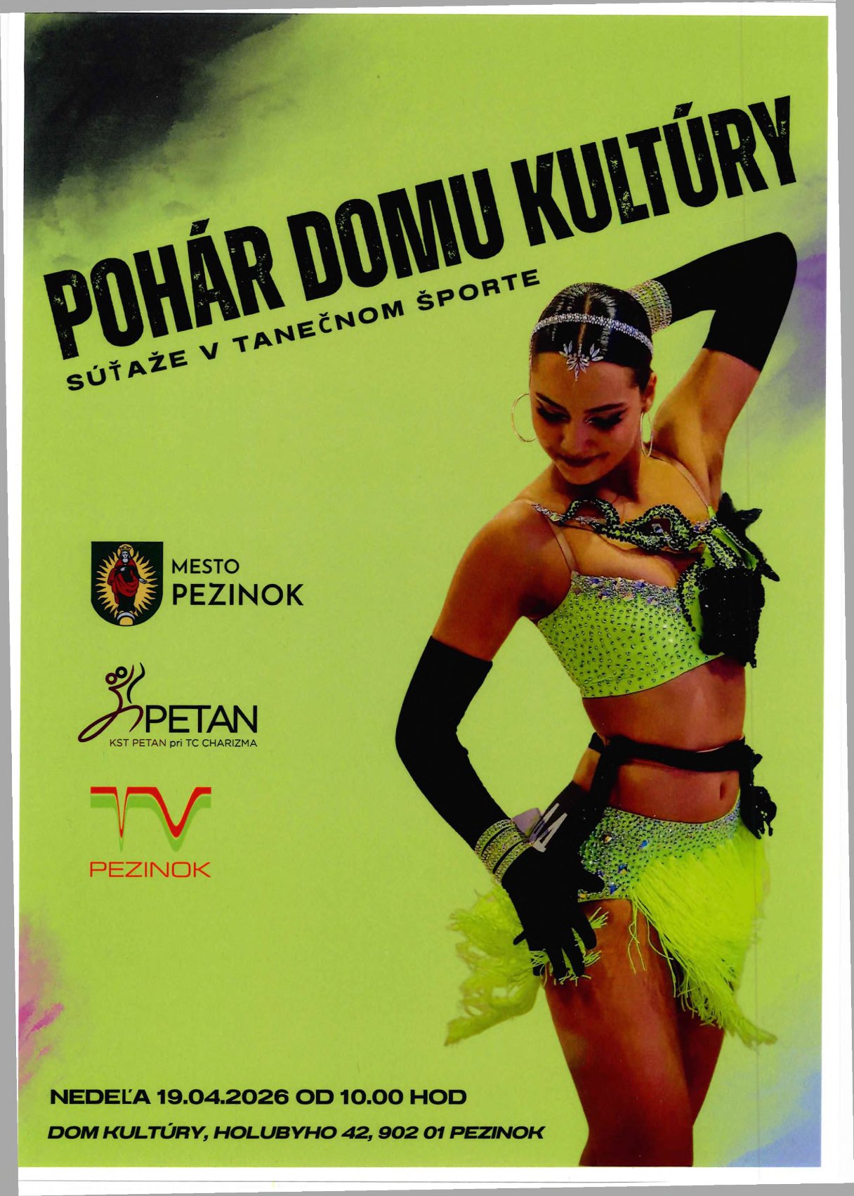 Pohár DK Pezinok - súťaže v tanečnom športe