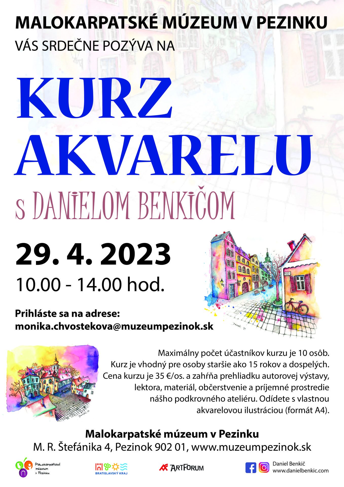 Kurz akvarelu