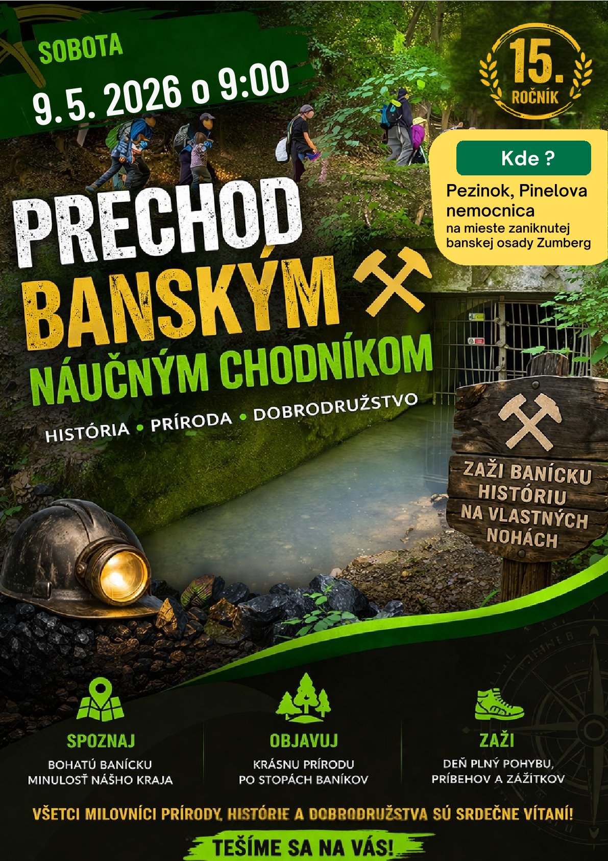 Prechod banským náučným chodníkom