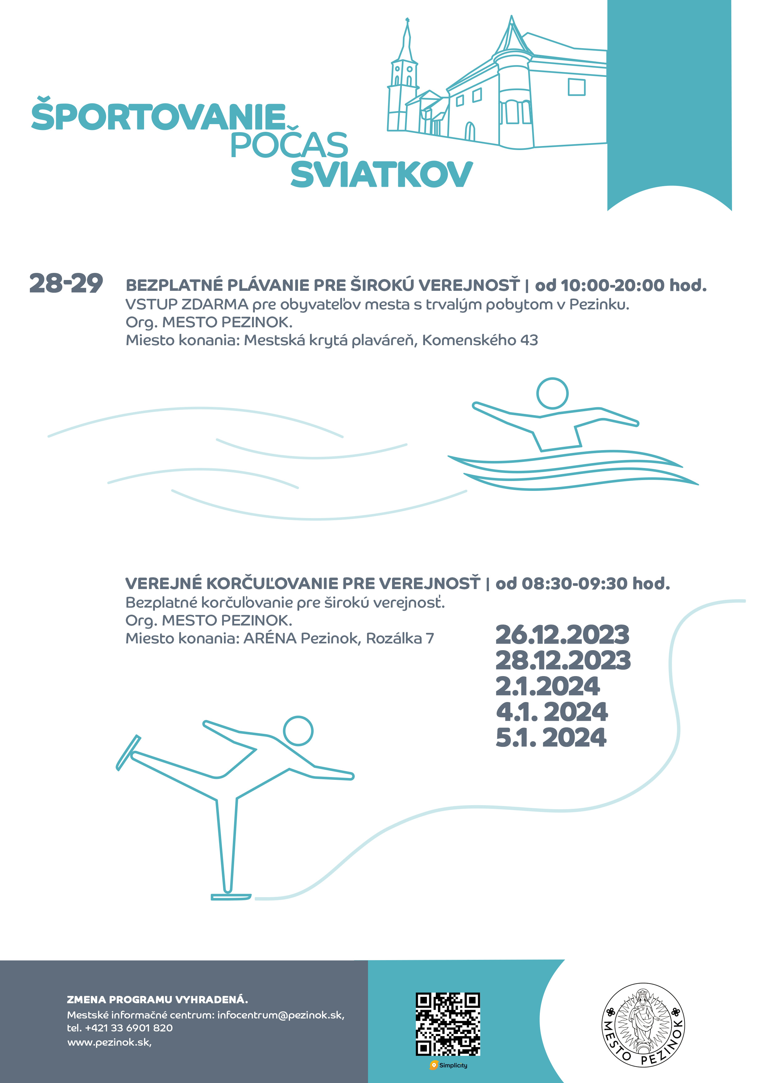 Športovanie počas sviatkov