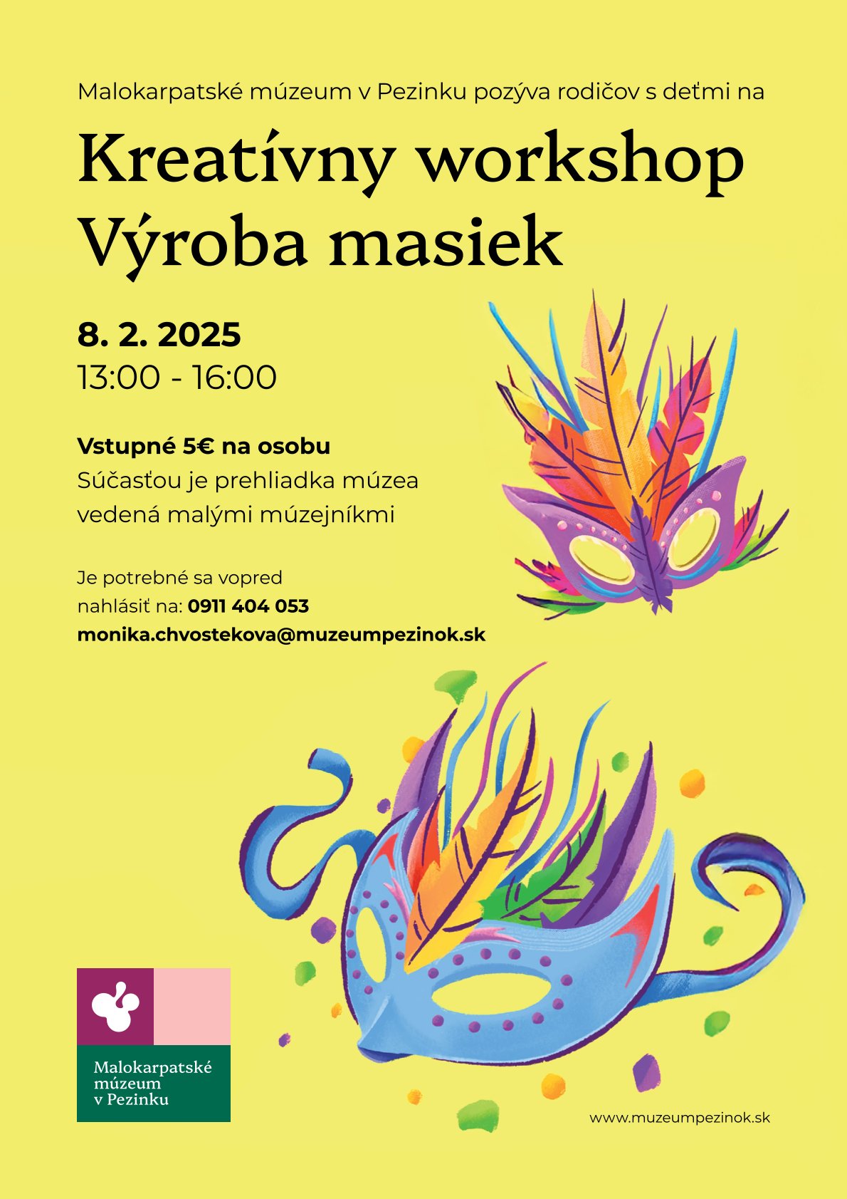 Kreatívny workshop - Výroba masiek