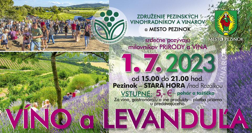 Víno a levanduľa