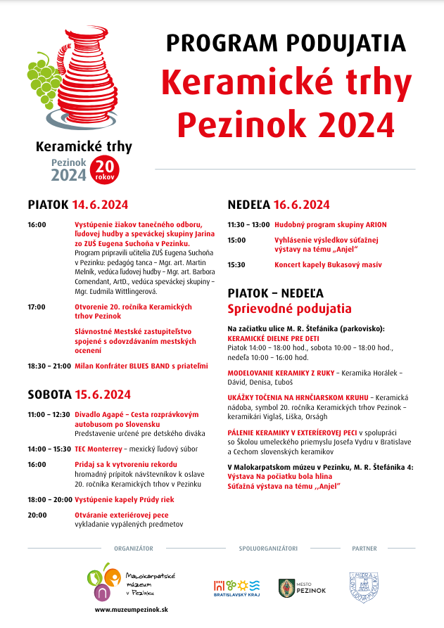 Keramické trhy Pezinok 2024