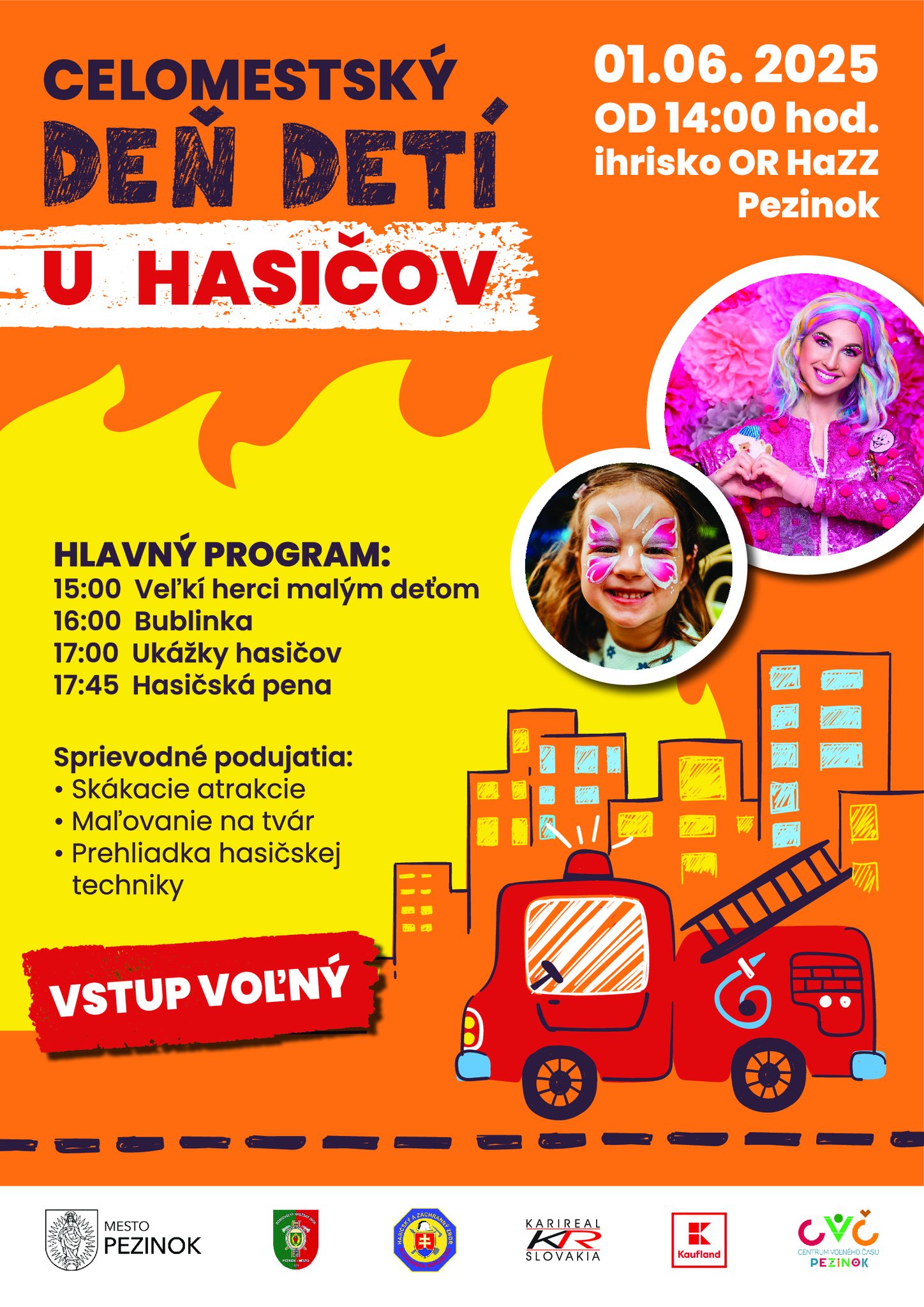Celomestský deň detí u hasičov