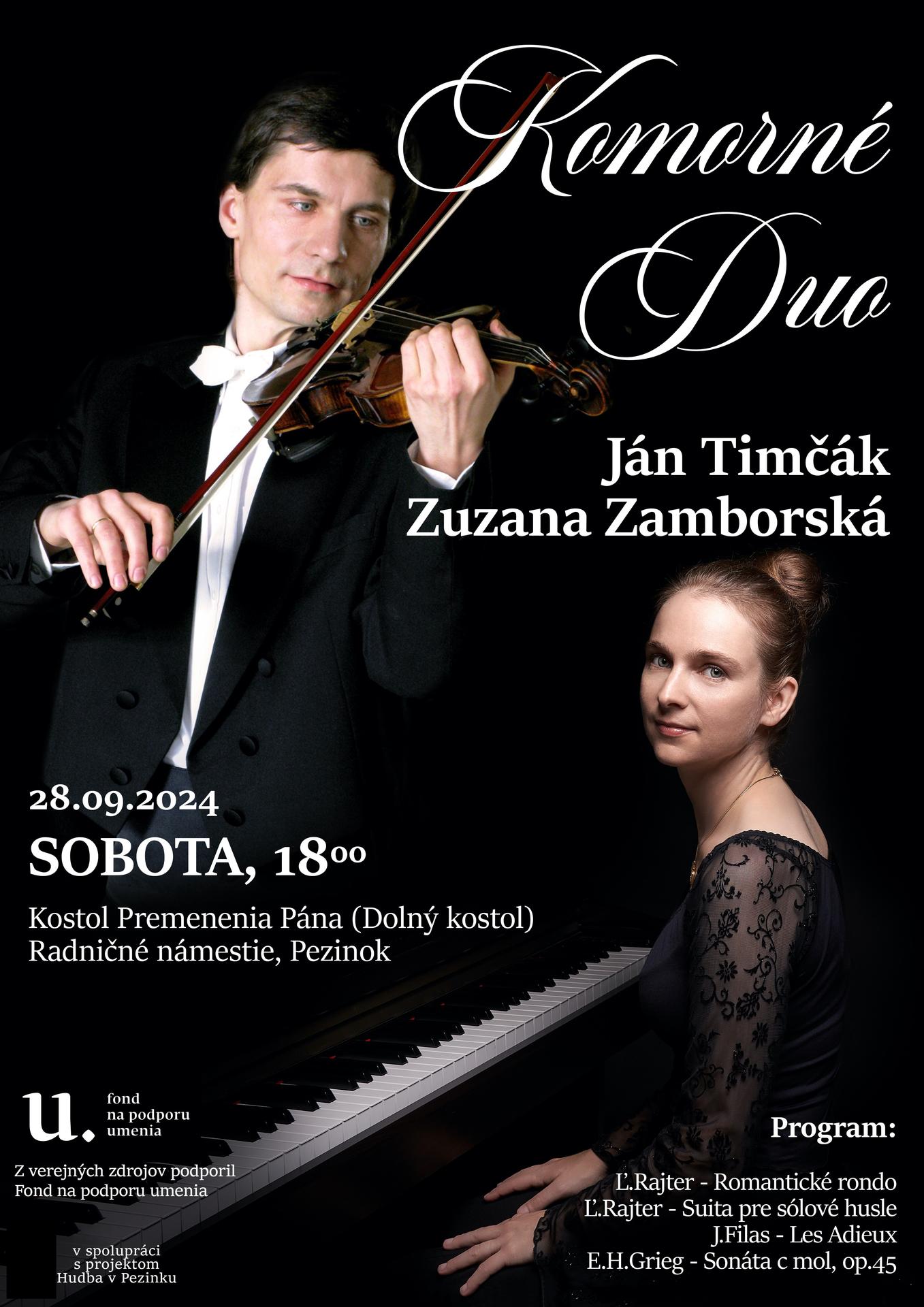 Komorné Duo - Ján Timčák Zuzana Zamborská