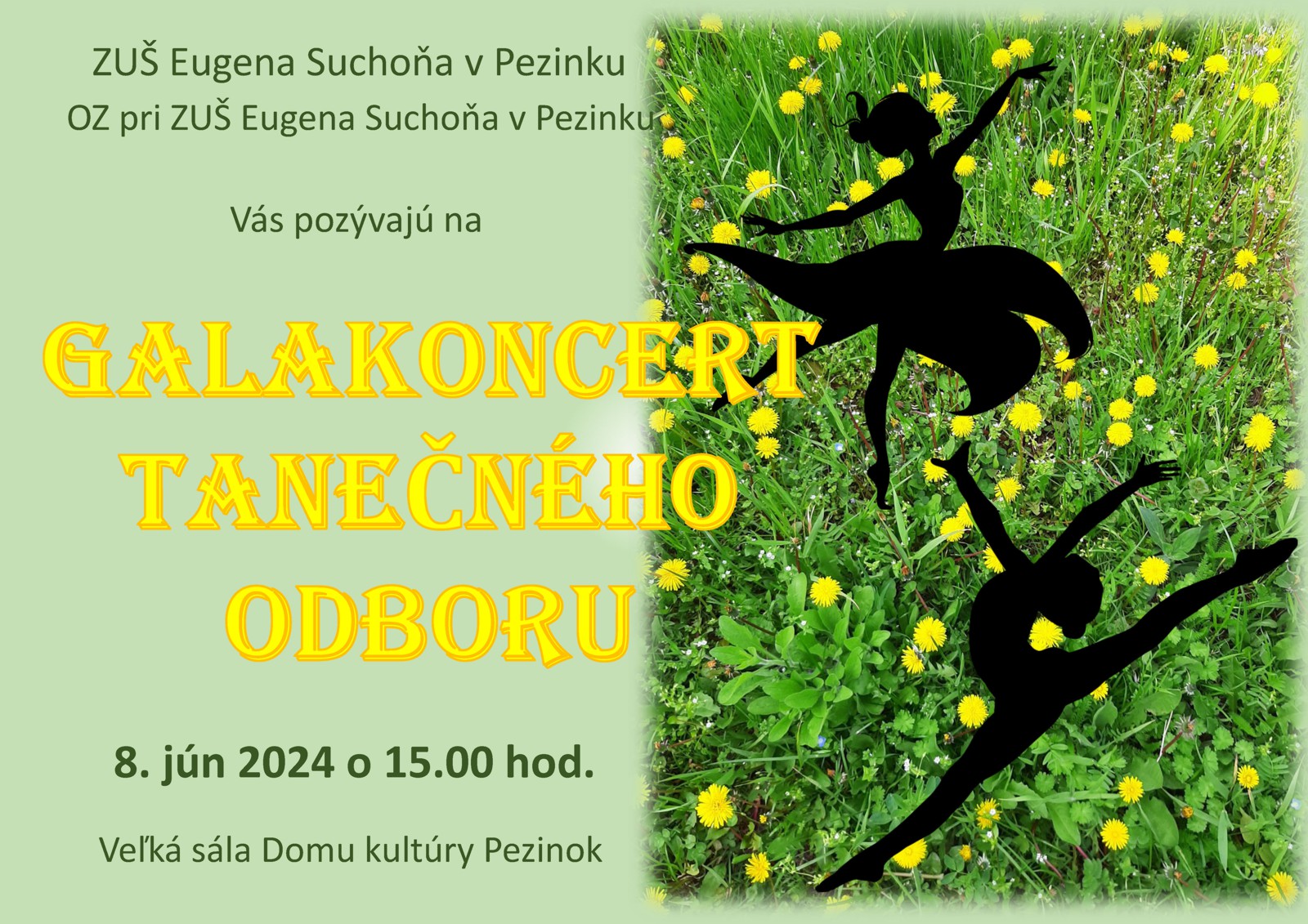 Galakoncert tanečného odboru ZUŠ