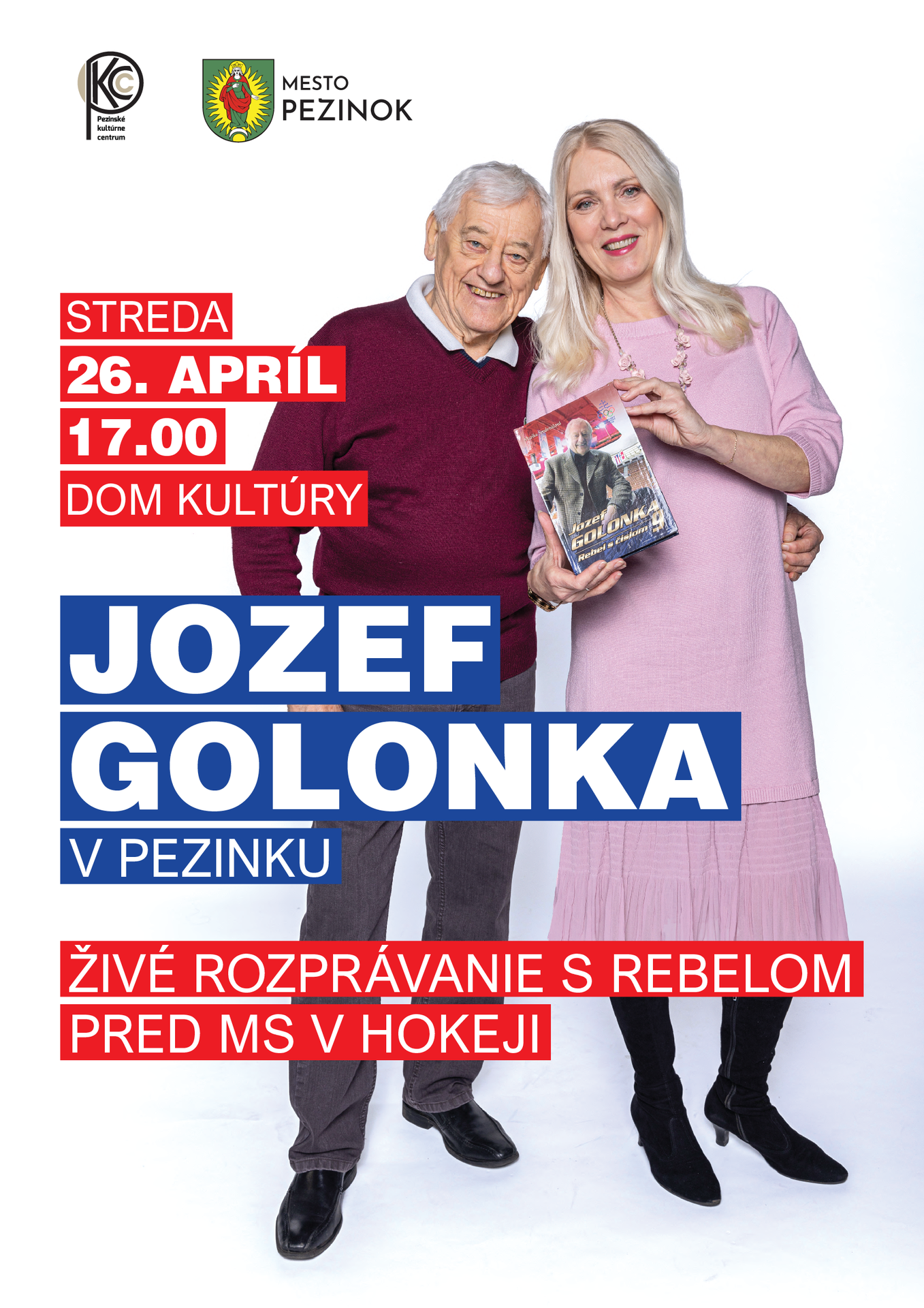 Jozef Golonka v Pezinku - Živé rozprávanie s rebelom pred MS v hokeji