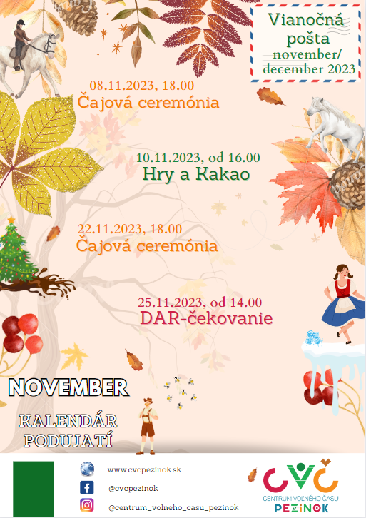 Program Centra voľného času November 2023