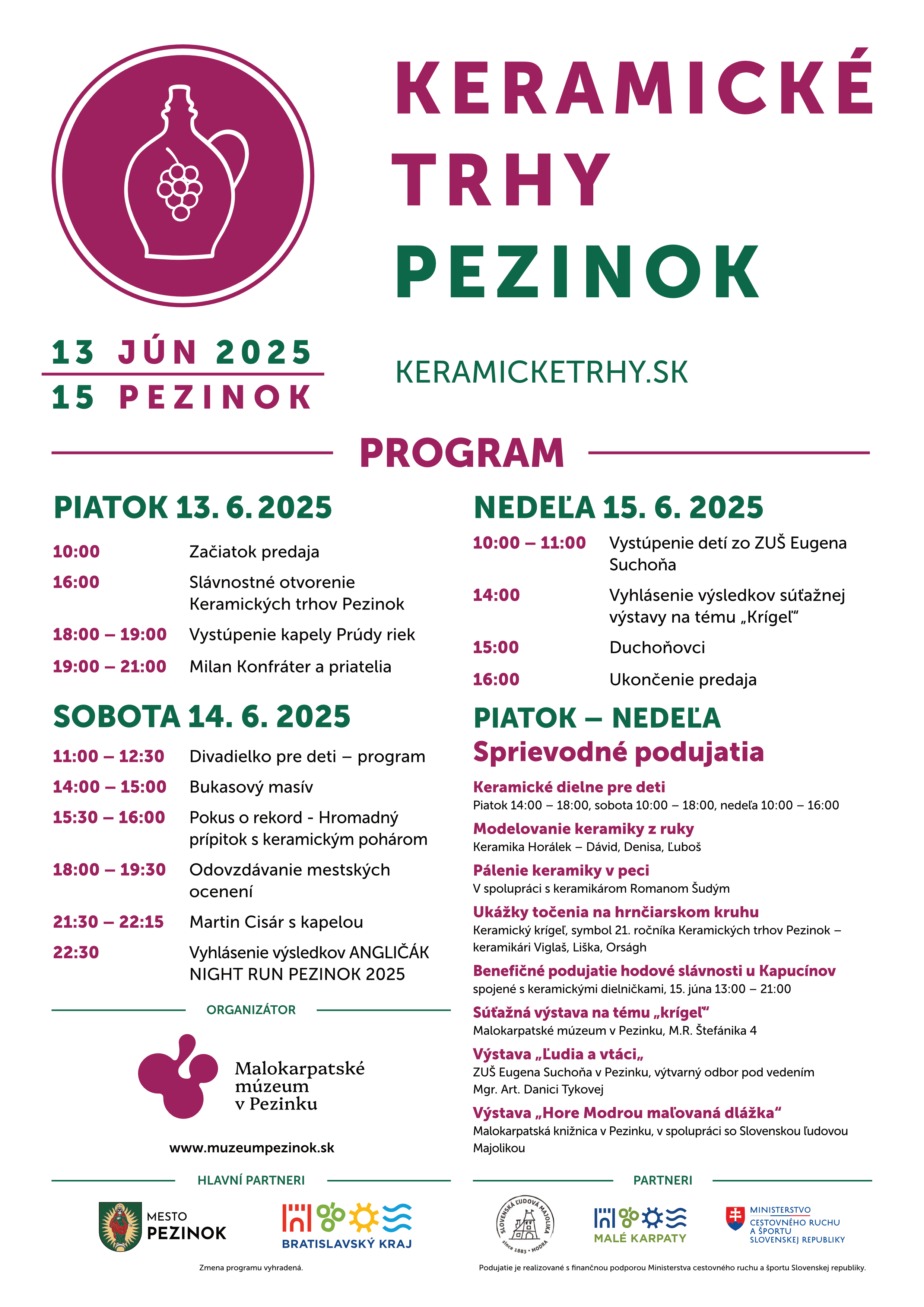 Keramické trhy Pezinok 2025