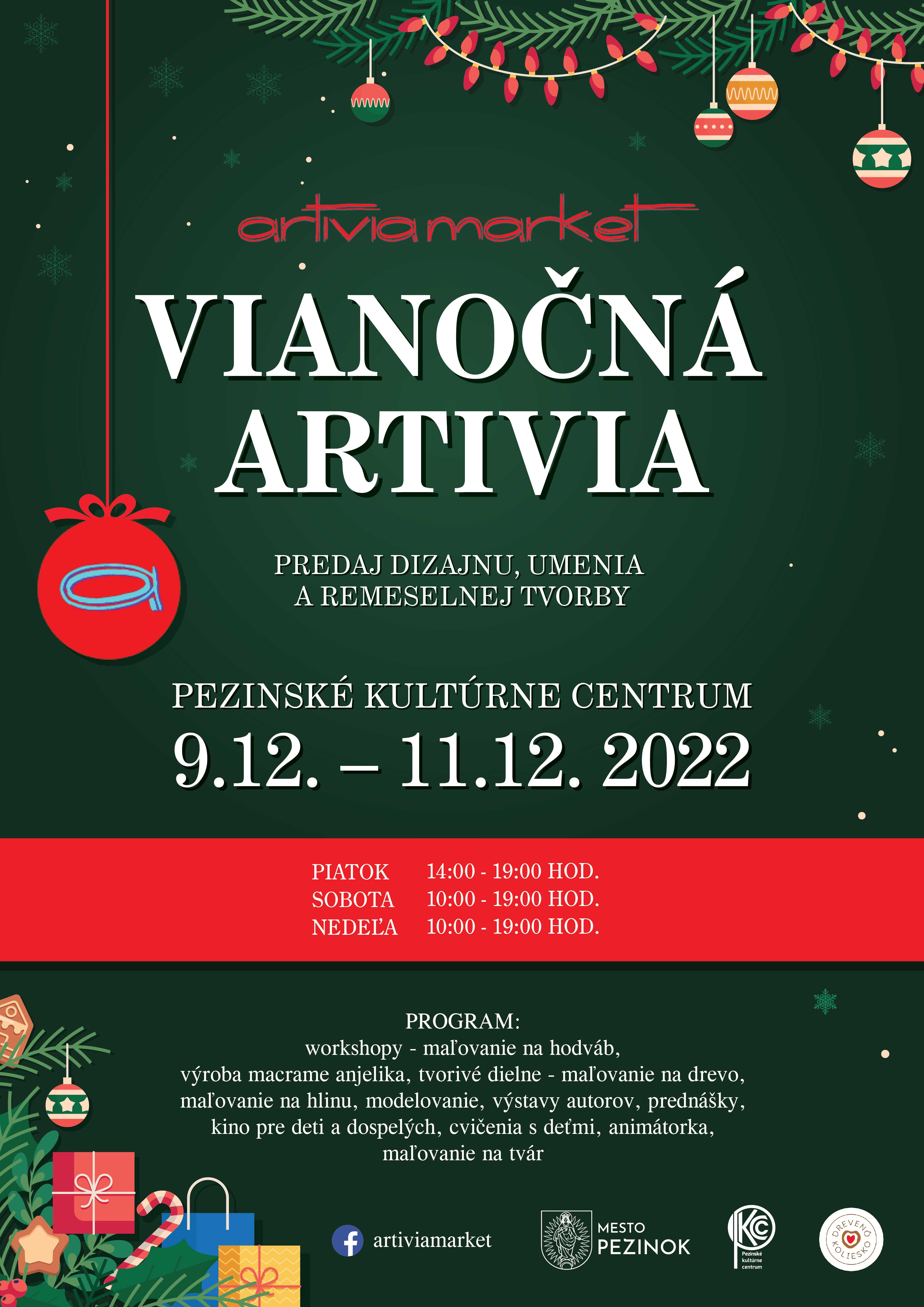 Vianočná Artivia market