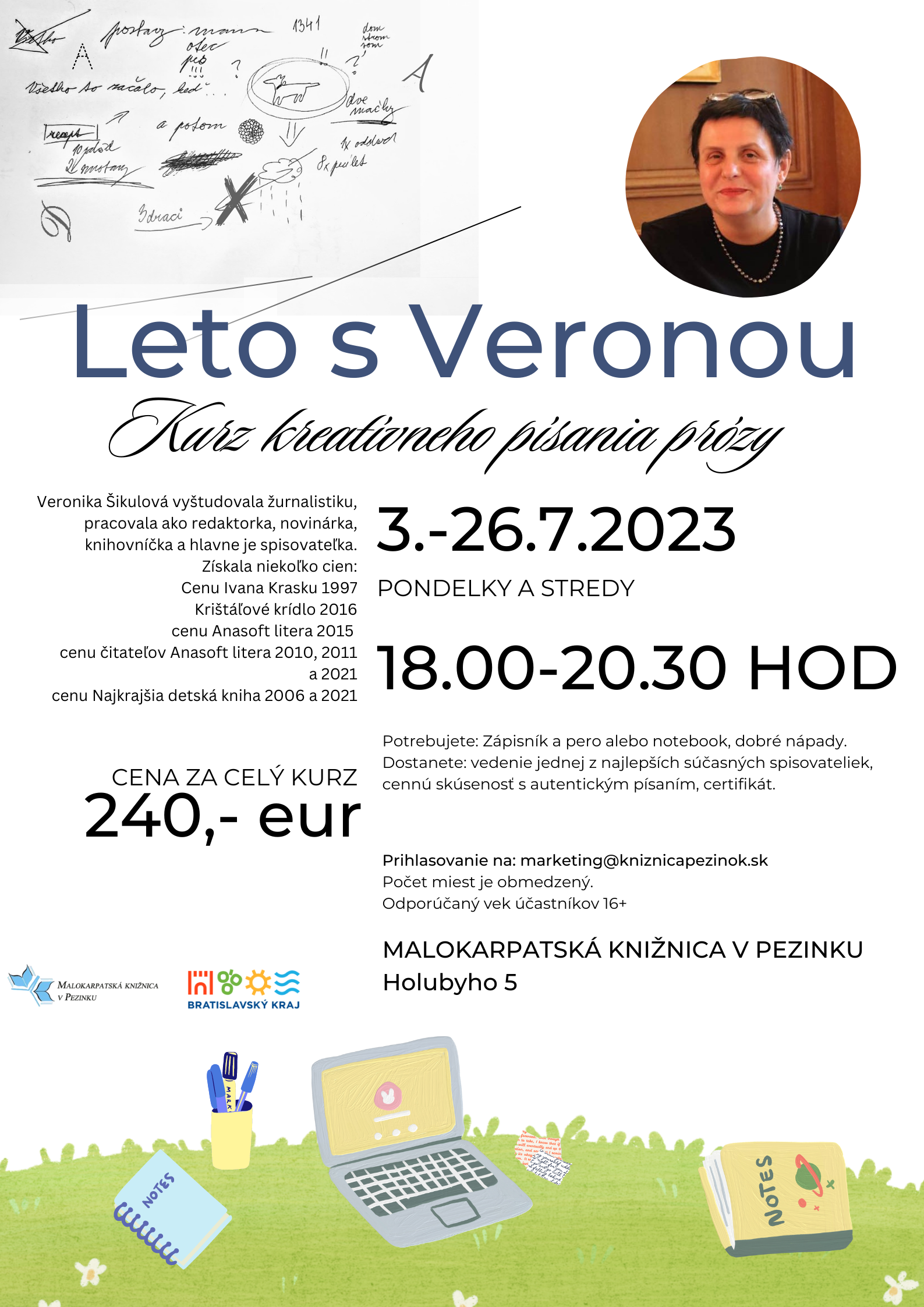 Leto s Veronou - Kurz kreatívneho písania prózy
