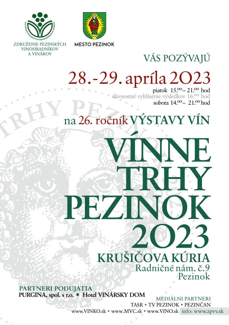 Vínne trhy Pezinok 2023 - Verejná degustácia vín