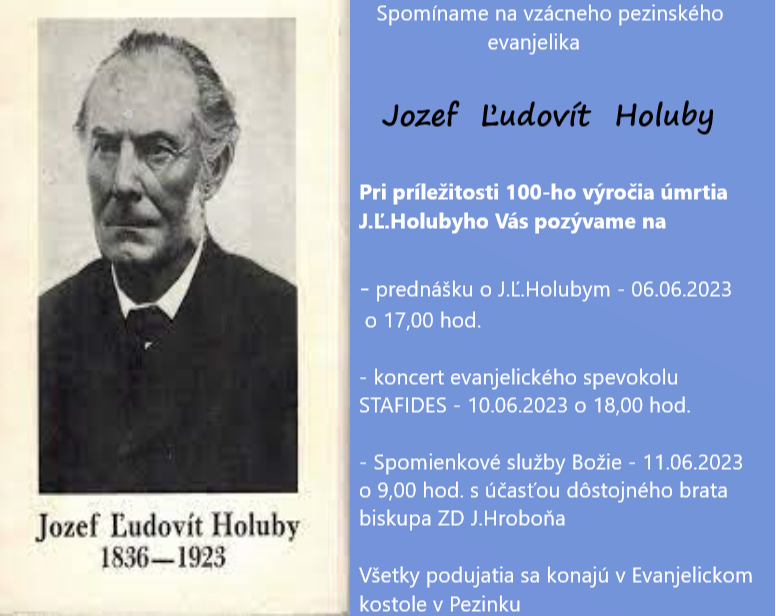 Prednáška o J. Ľ. Holubym