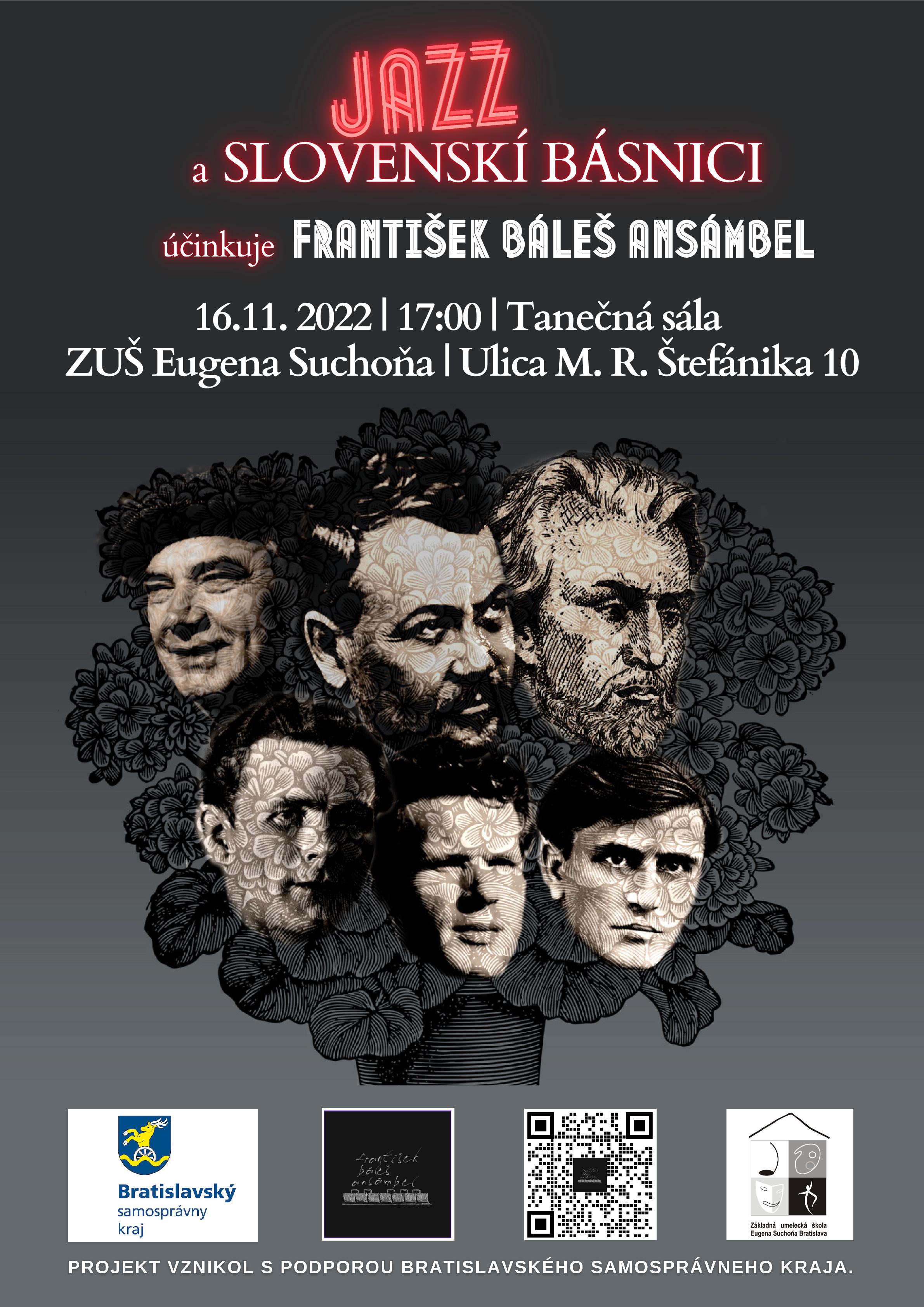 JAZZ A SLOVENSKÍ BÁSNICI – účinkuje František Báleš Ansábel