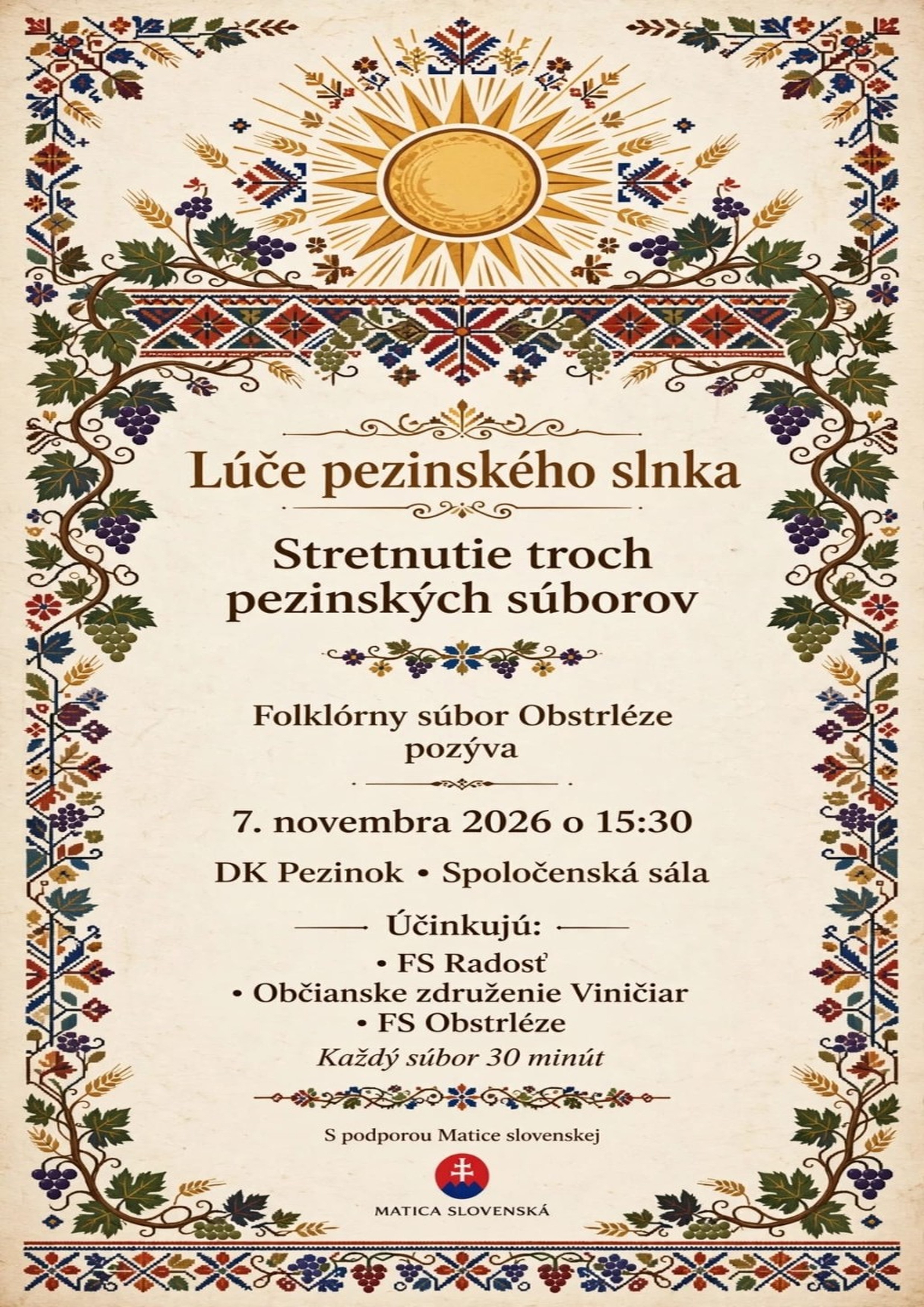 Lúče pezinského slnka