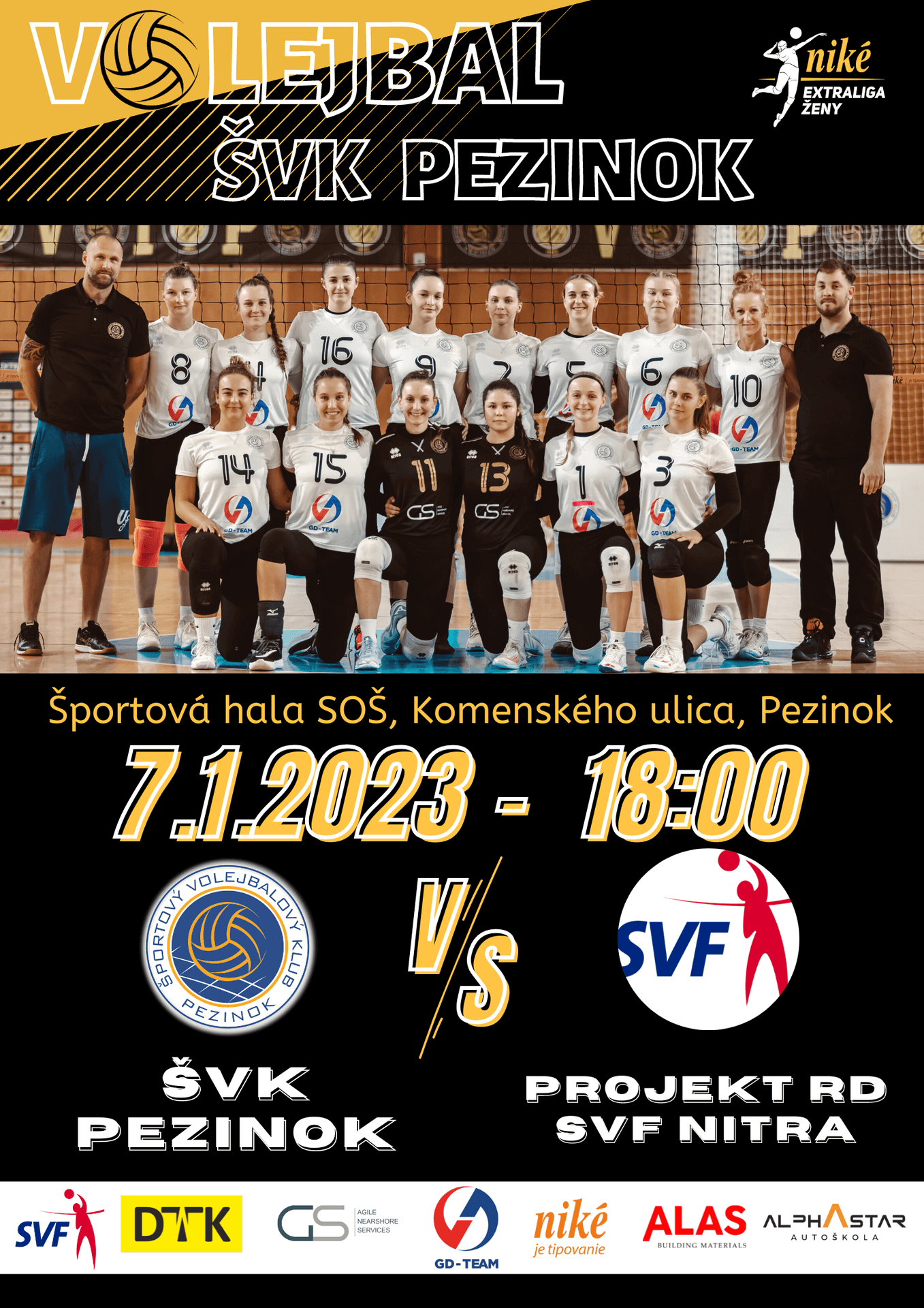 Volejbal ŠVK Pezinok