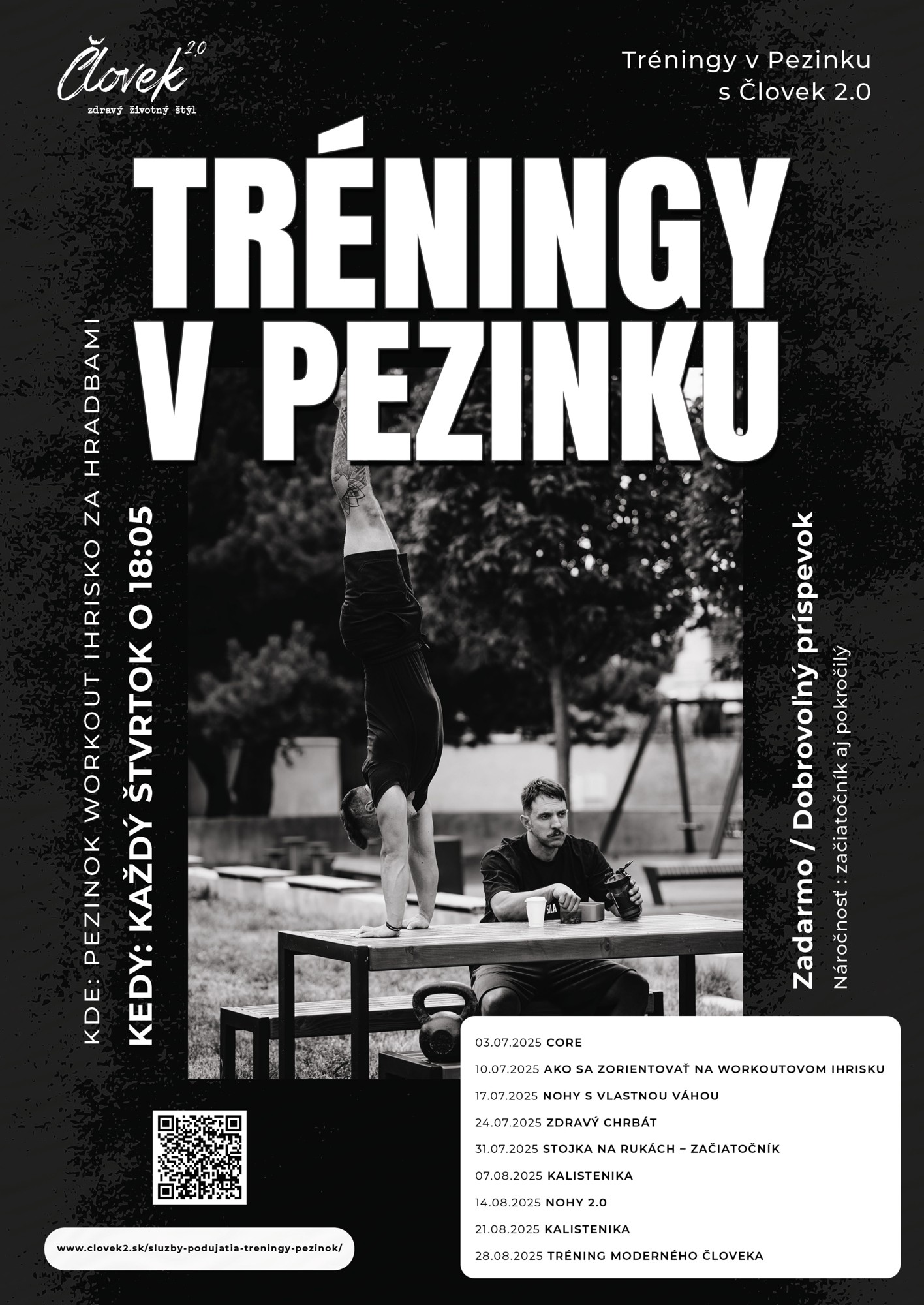Tréningy v Pezinku s Človek 2.0