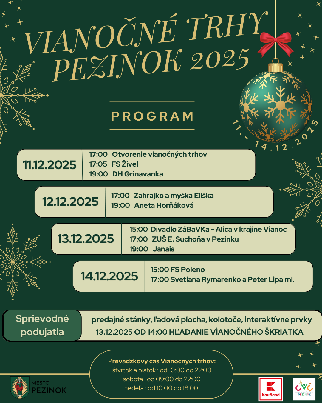 Vianočné trhy Pezinok