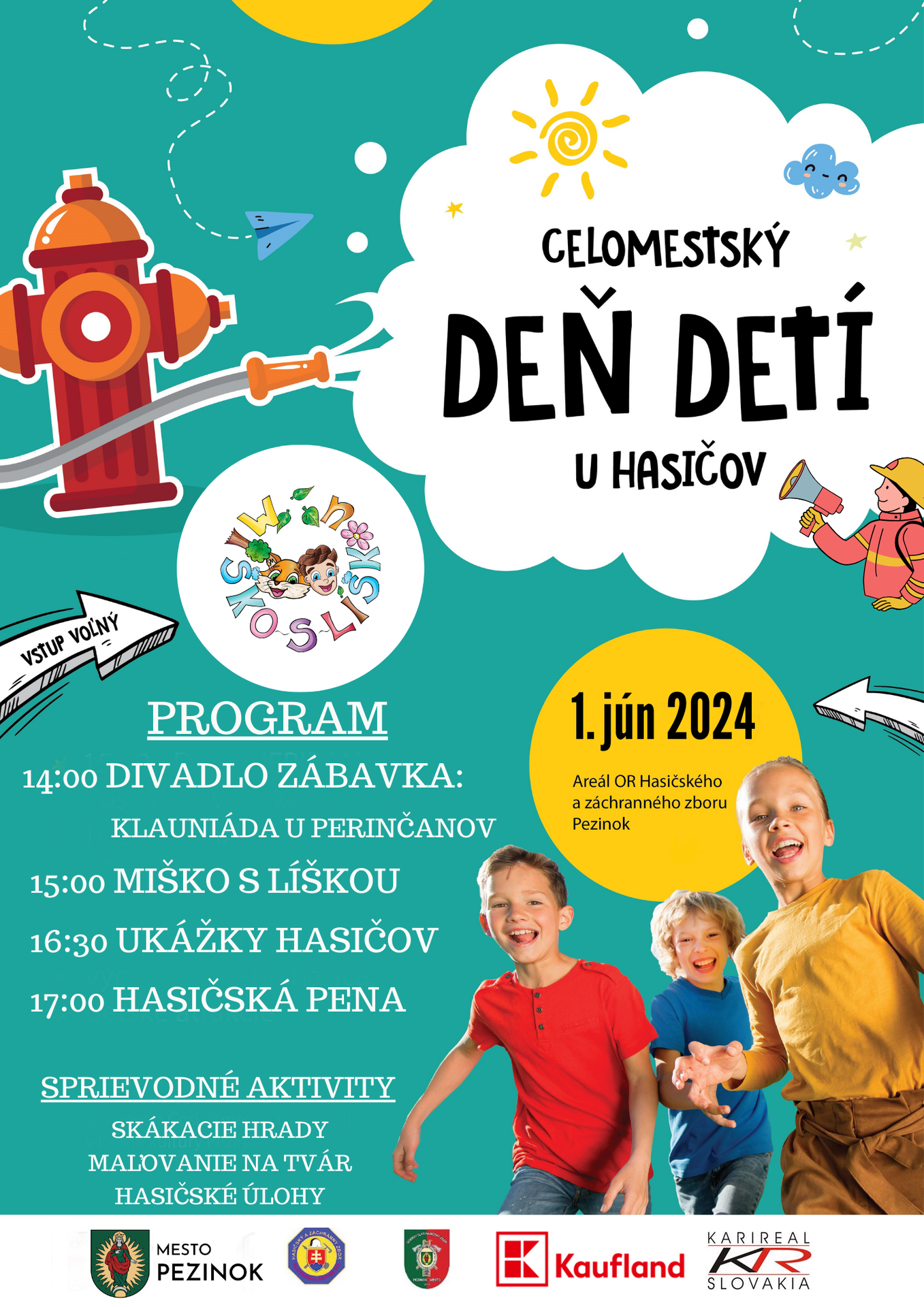 Celomestský deň detí u hasičov