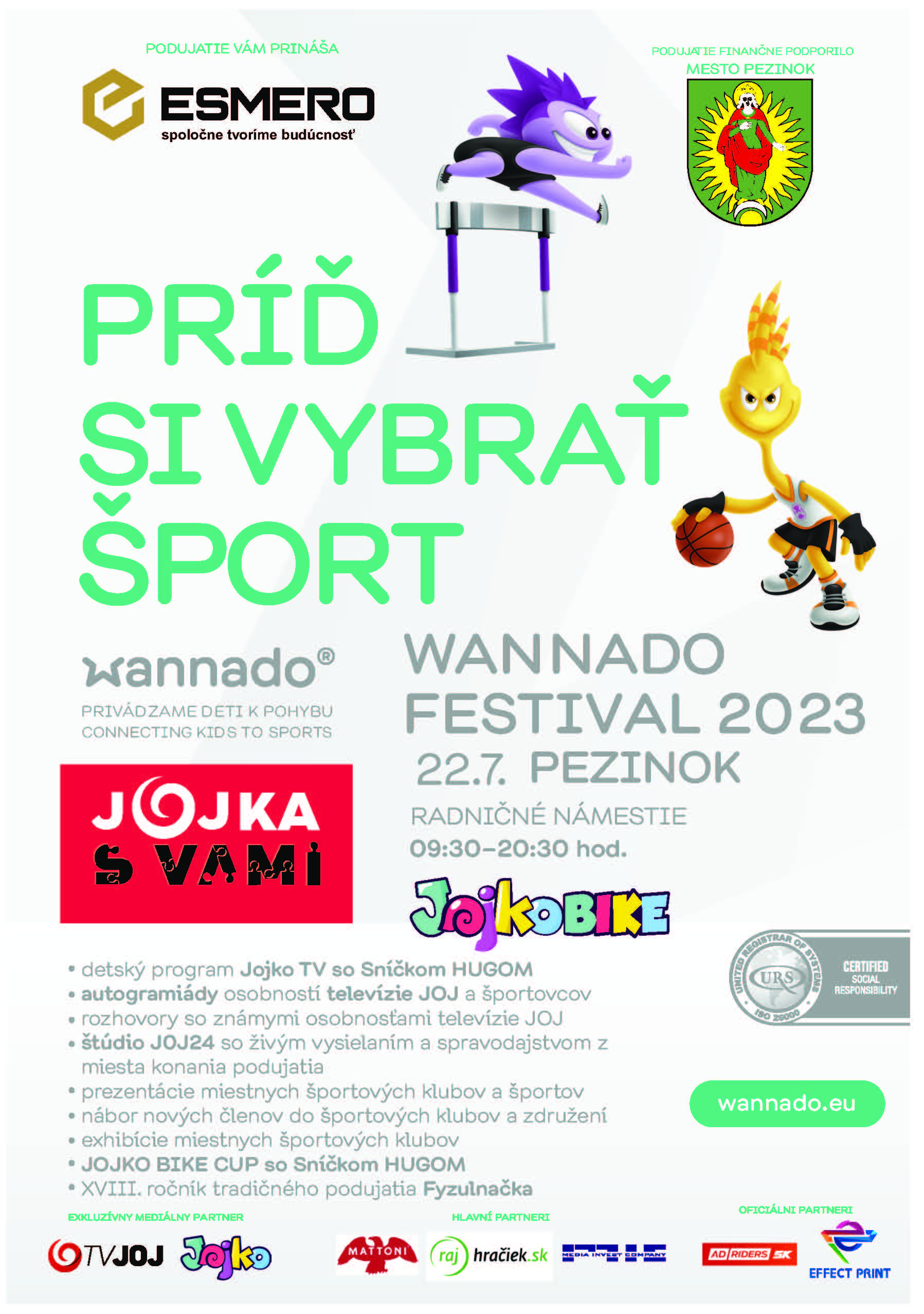 JOJKA S VAMI A WANNADO Festival športu