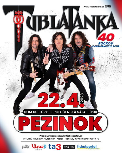 Tublatanka 40 rockov dobrí priatelia tour