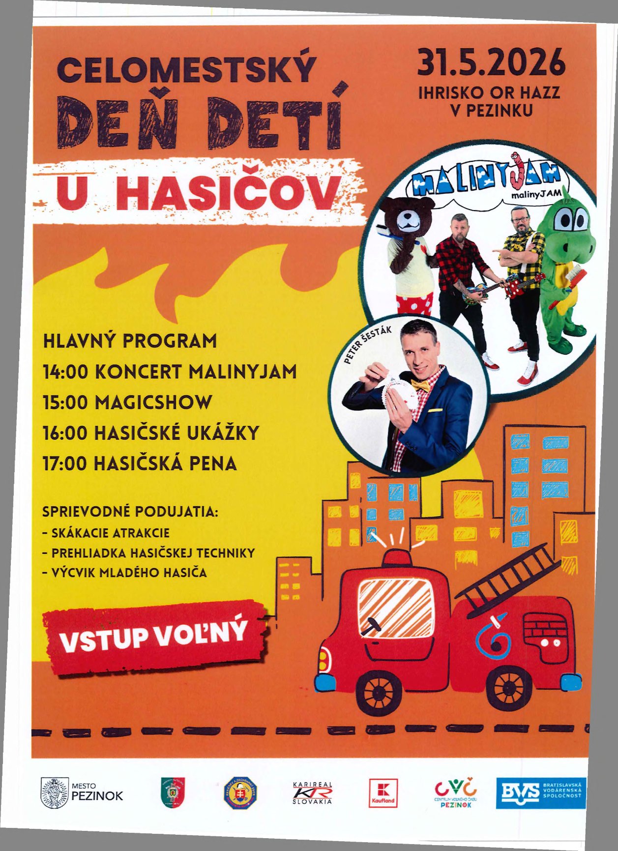 Celomestský deň detí u hasičov