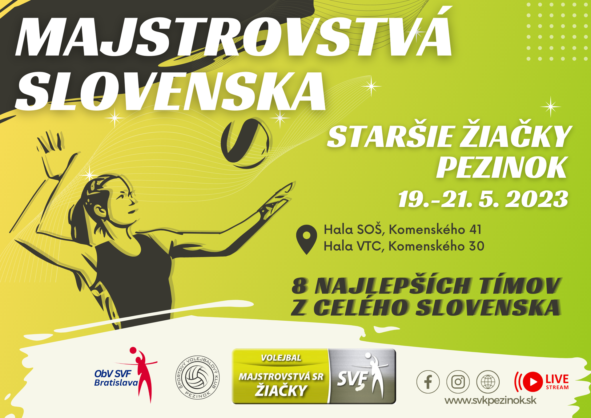 Volejbal - Majstrovstvá Slovenska žiačky