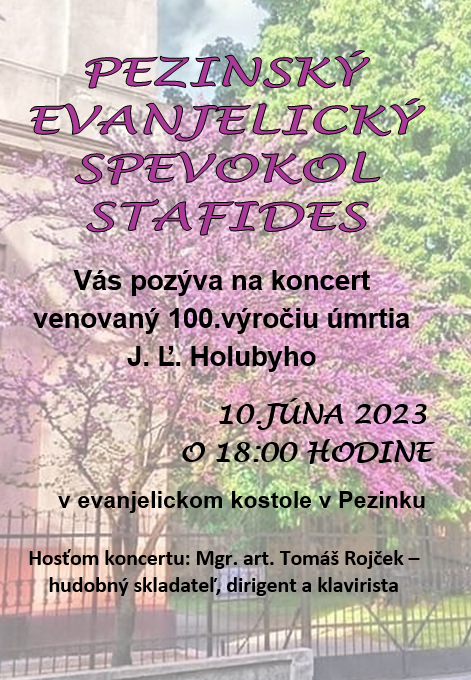 Koncert evanjelického spevokolu STAFIDES