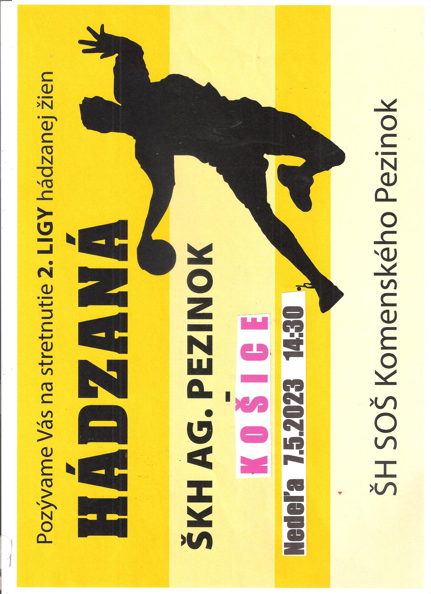 Hádzaná: ŠKH AG Pezinok - Košice