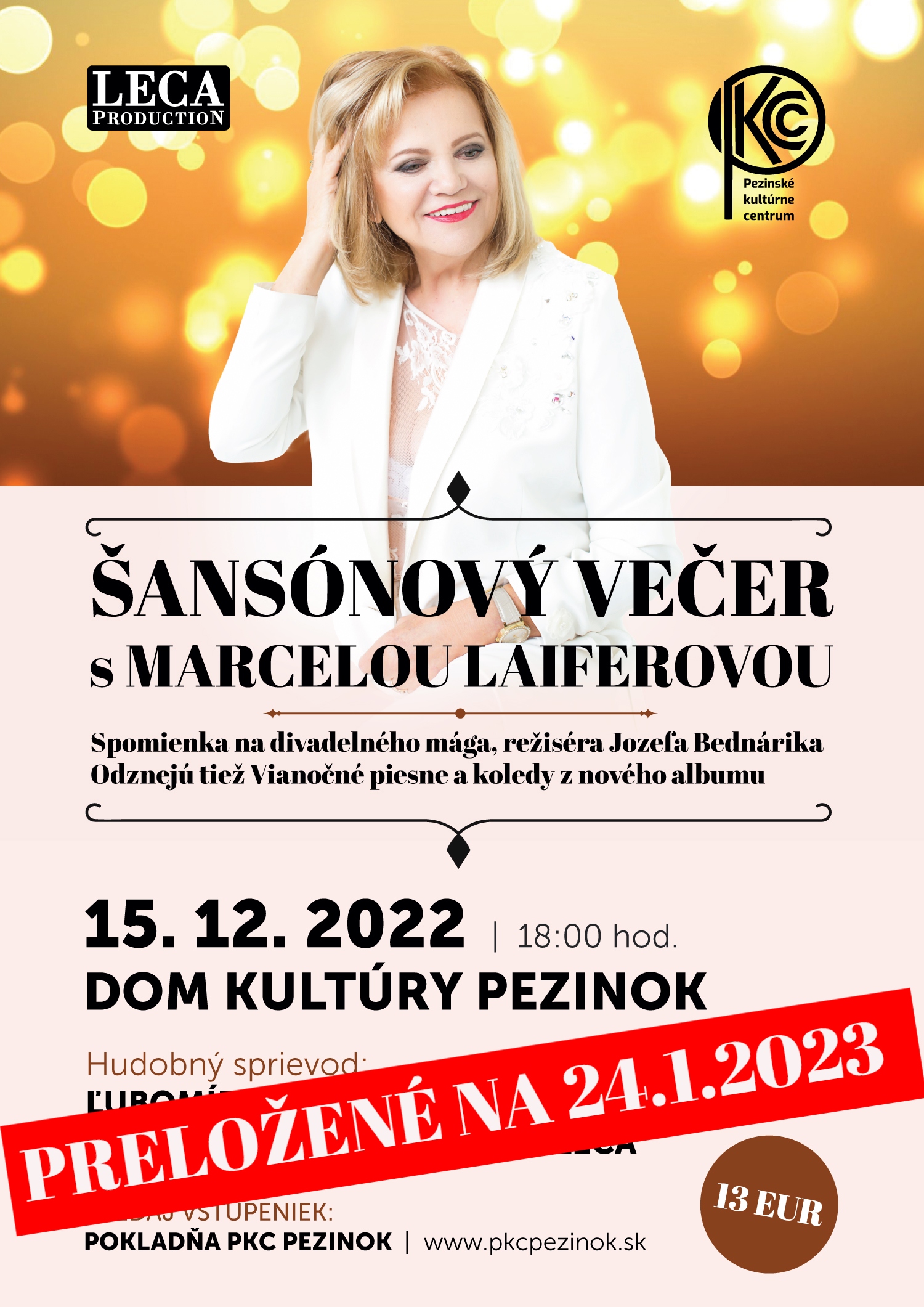 Šansónový večer s Marcelou Laiferovou