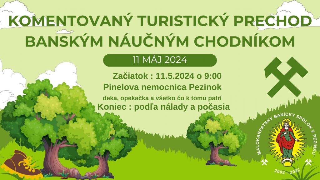 Komentovaný turistický prechod banským náučným chodníkom