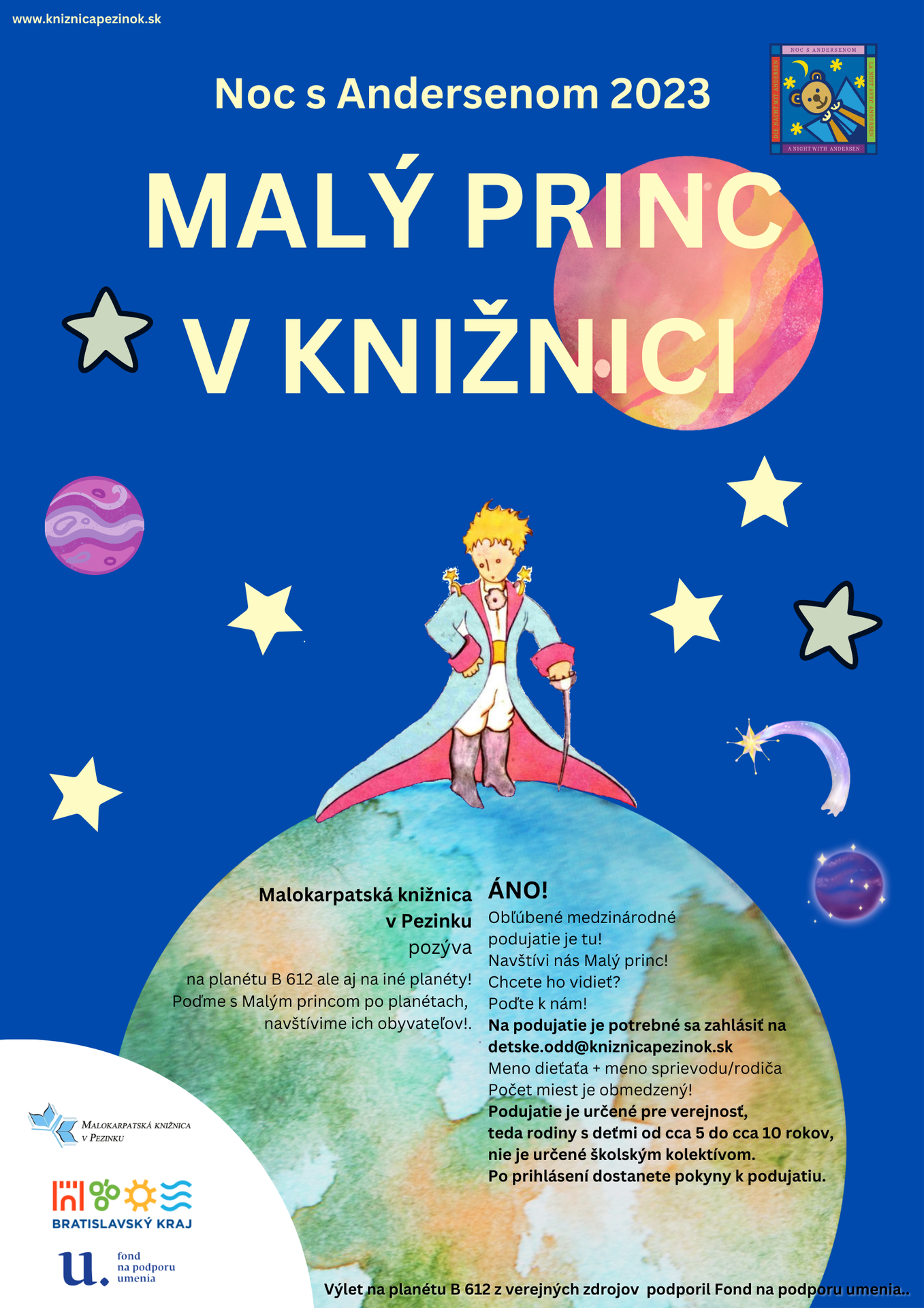 Noc s Andersenom: Malý princ v knižnici