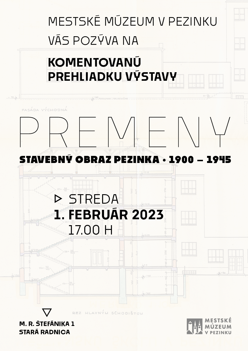Premeny - Stavebný obraz Pezinka 1900 - 1945