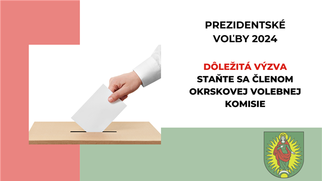 Prezidentské voľby 2024: Výzva záujemcom o členstvo v okrskovej volebnej komisii