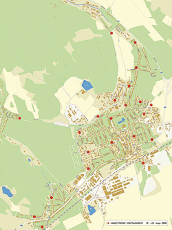 Mapka rozmiestnených kontajnerov