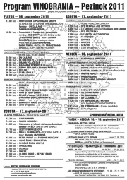 Program Vinobrania 2011 - verzia vhodná pre tlač