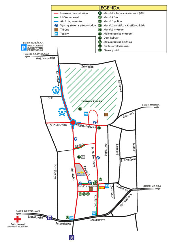 Mapka - Vinobranie 2018